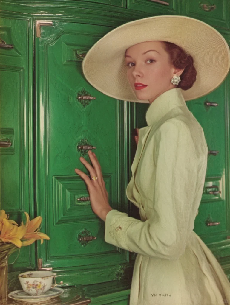 1950年代的时装大片太绝了！