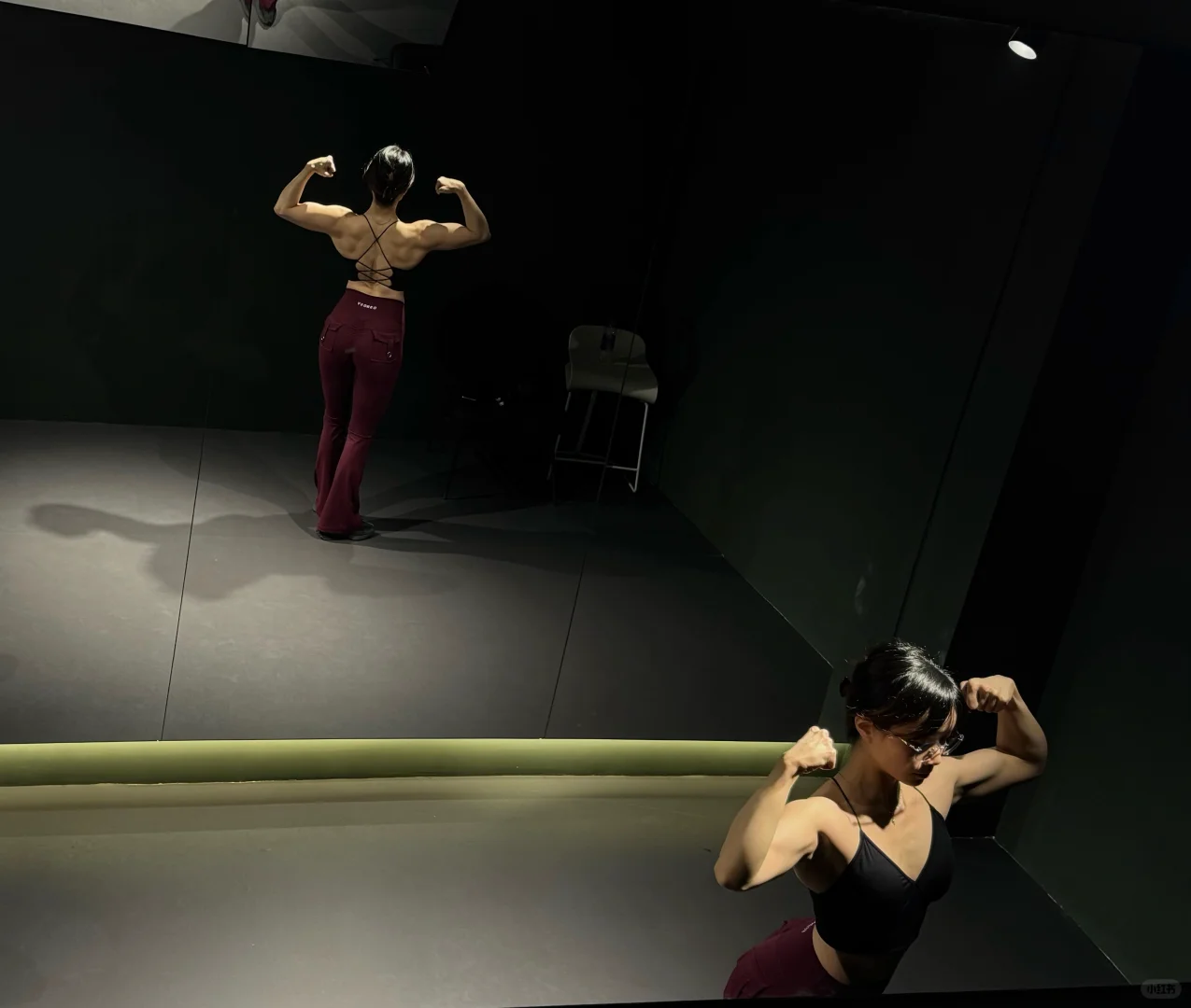 女教练背部训练打卡