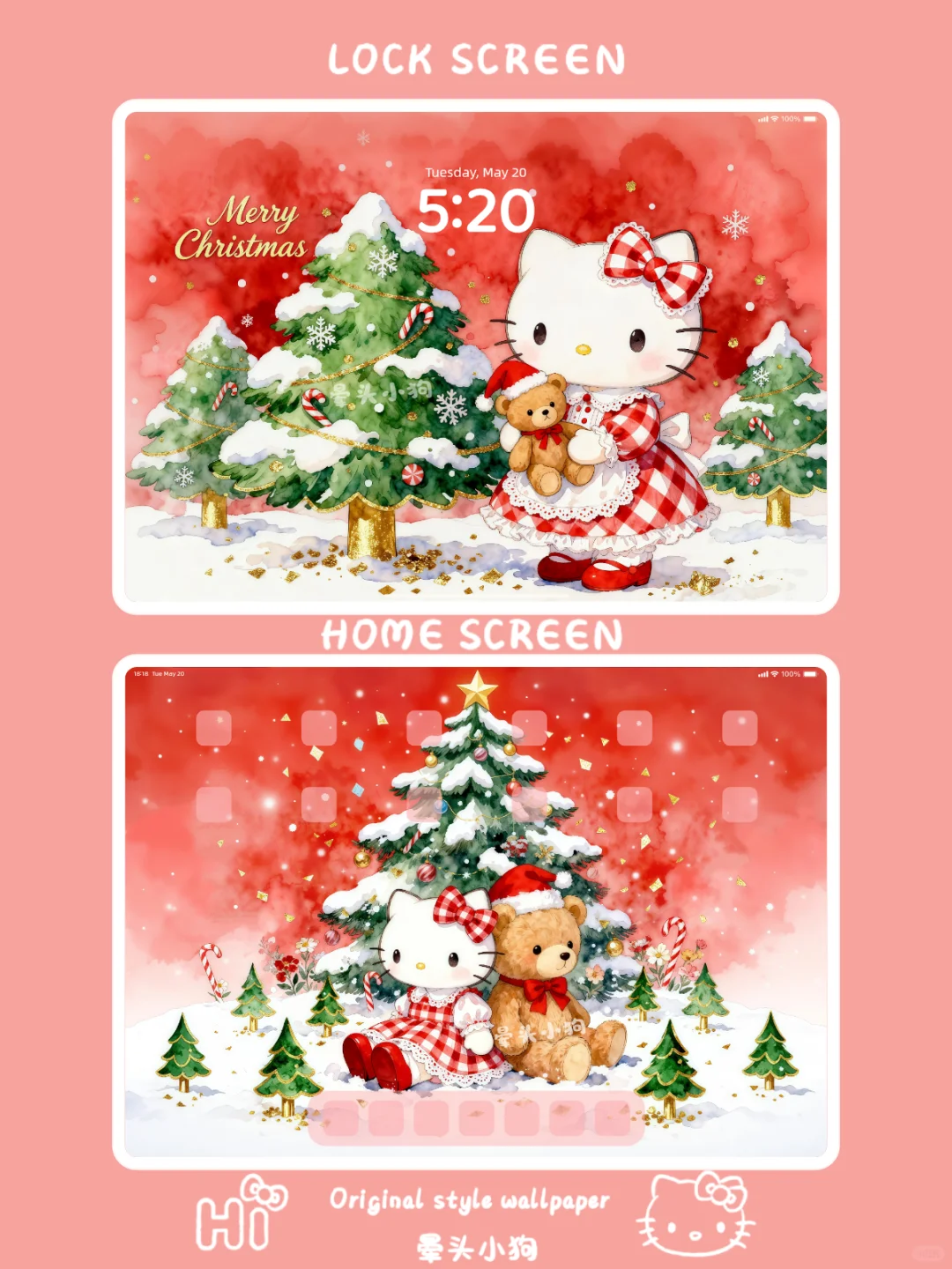 478｜HelloKitty·圣诞童话🎄｜平板壁纸