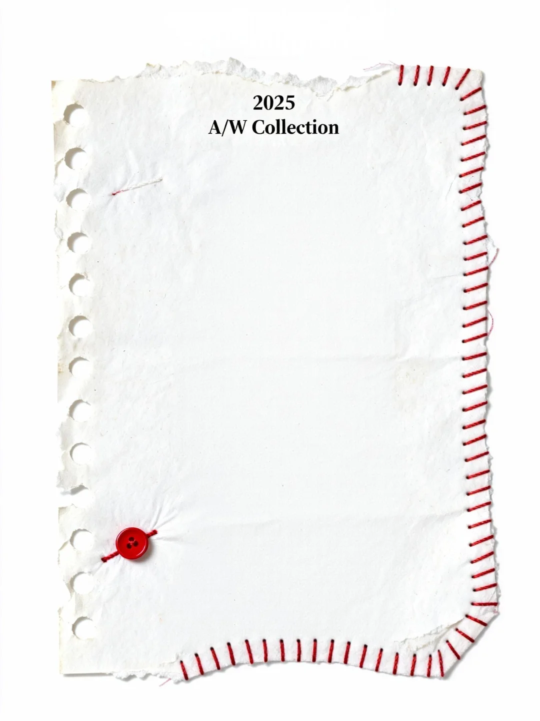 即梦素材｜红缝纫线