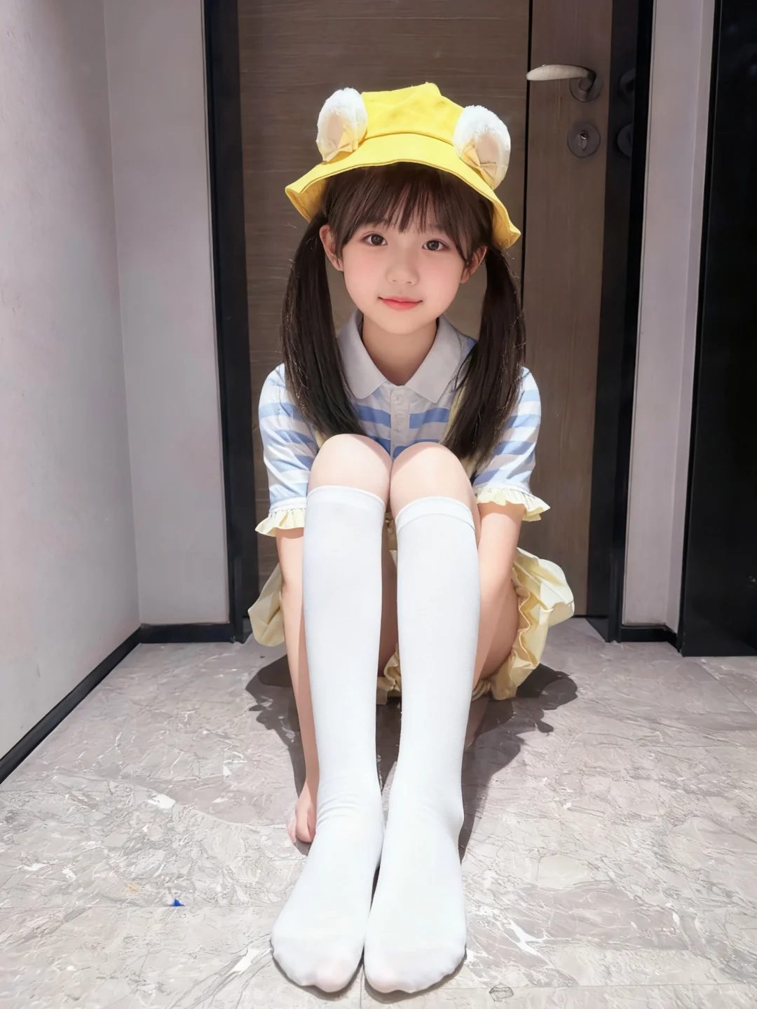 AI绘图 戴帽子的少女