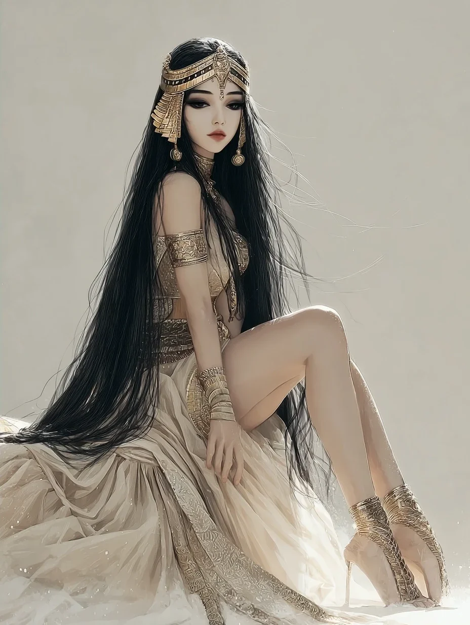 尼罗河畔的少女