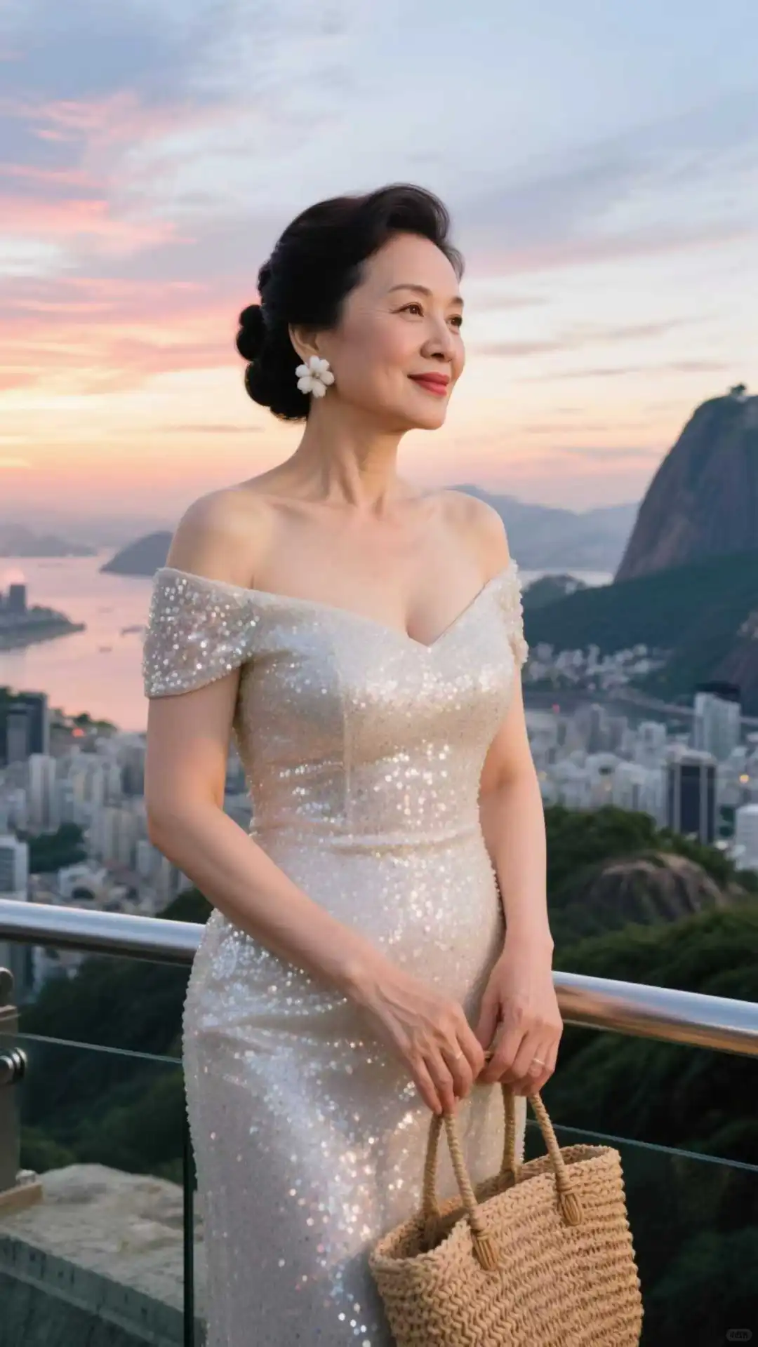 成熟韵味舒展，48岁阿姨裹着温柔底气