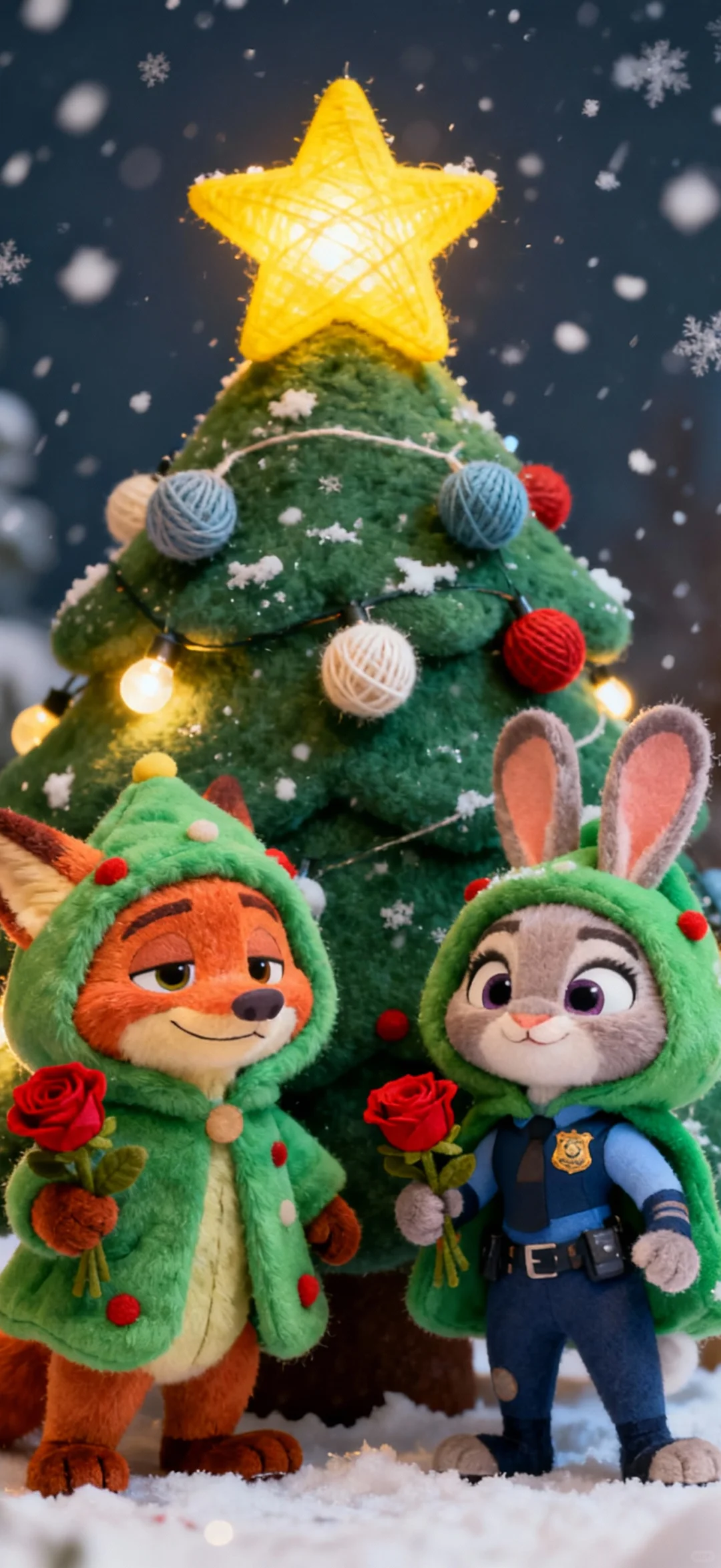 iOS26·疯狂动物城圣诞壁纸·好美！