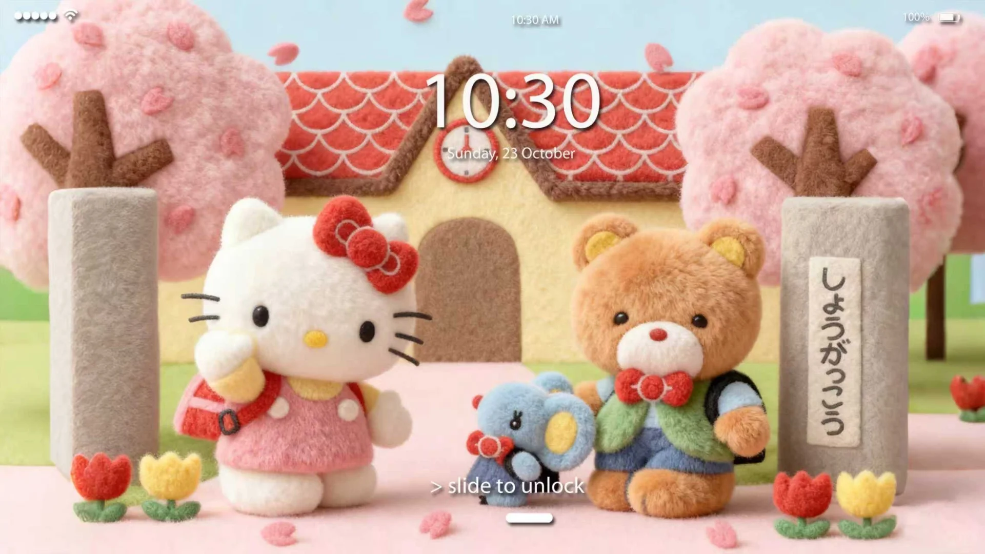 HelloKitty手机壁纸HelloKitty毛绒ipad壁纸