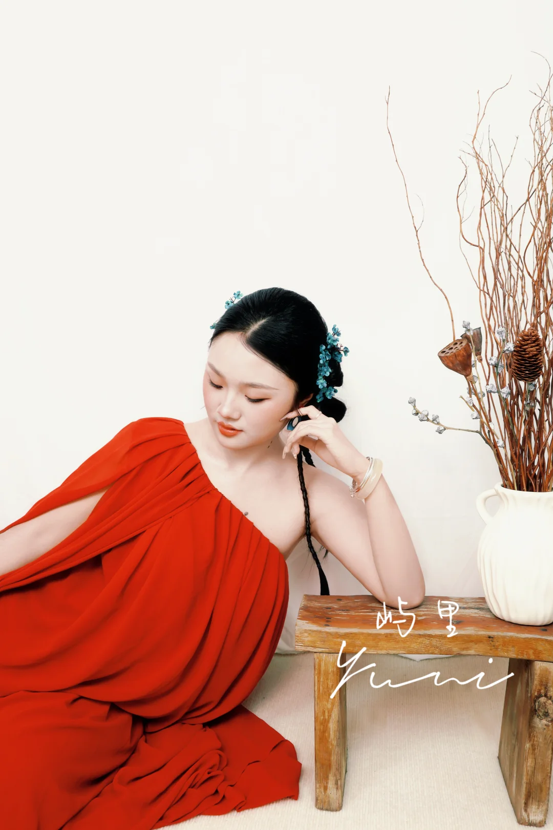 今日客片｜红蓝撞色中式写真🔴🔵