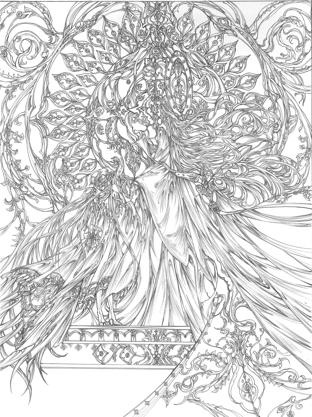 ⑨图|极繁主义者的线稿