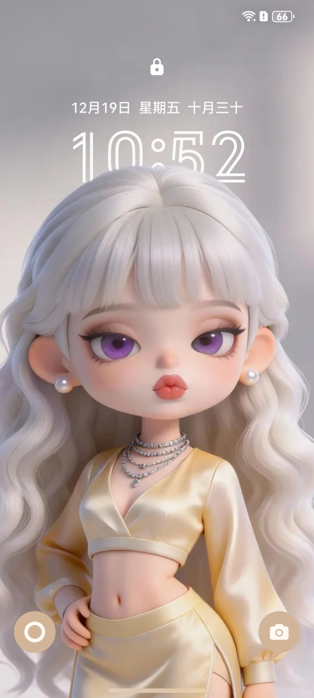 BJD女孩 ios26壁纸 优雅套图