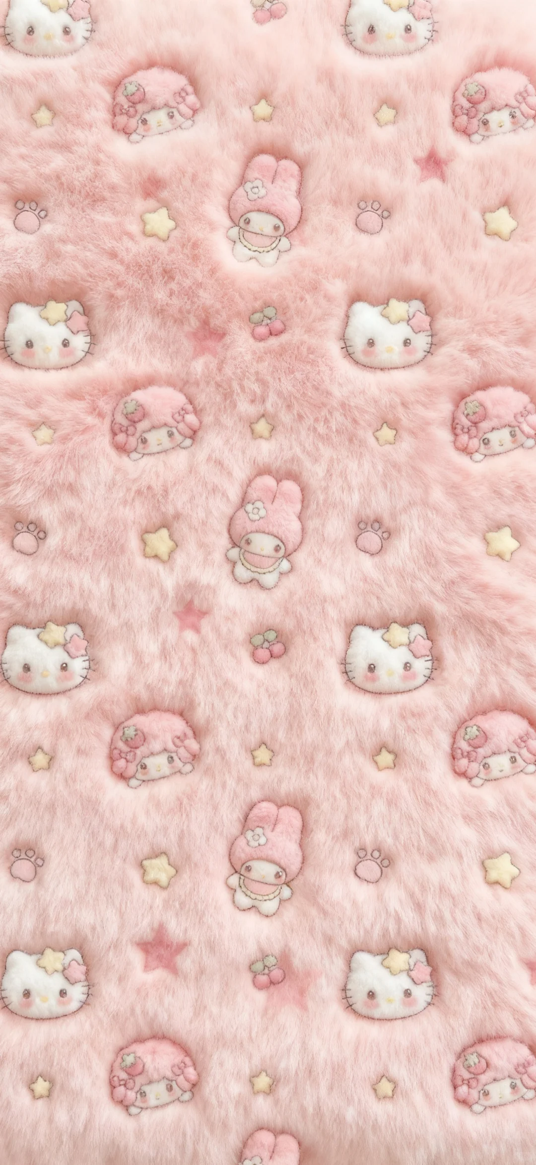 萌萌哒毛绒绒的粉色壁纸