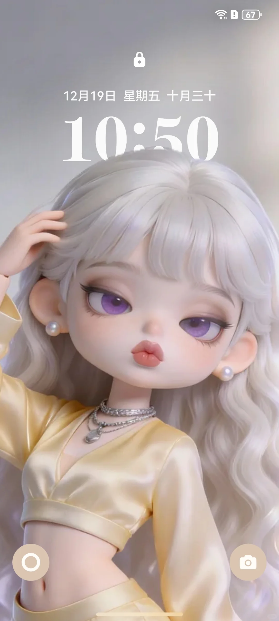 BJD女孩 ios26壁纸 优雅套图