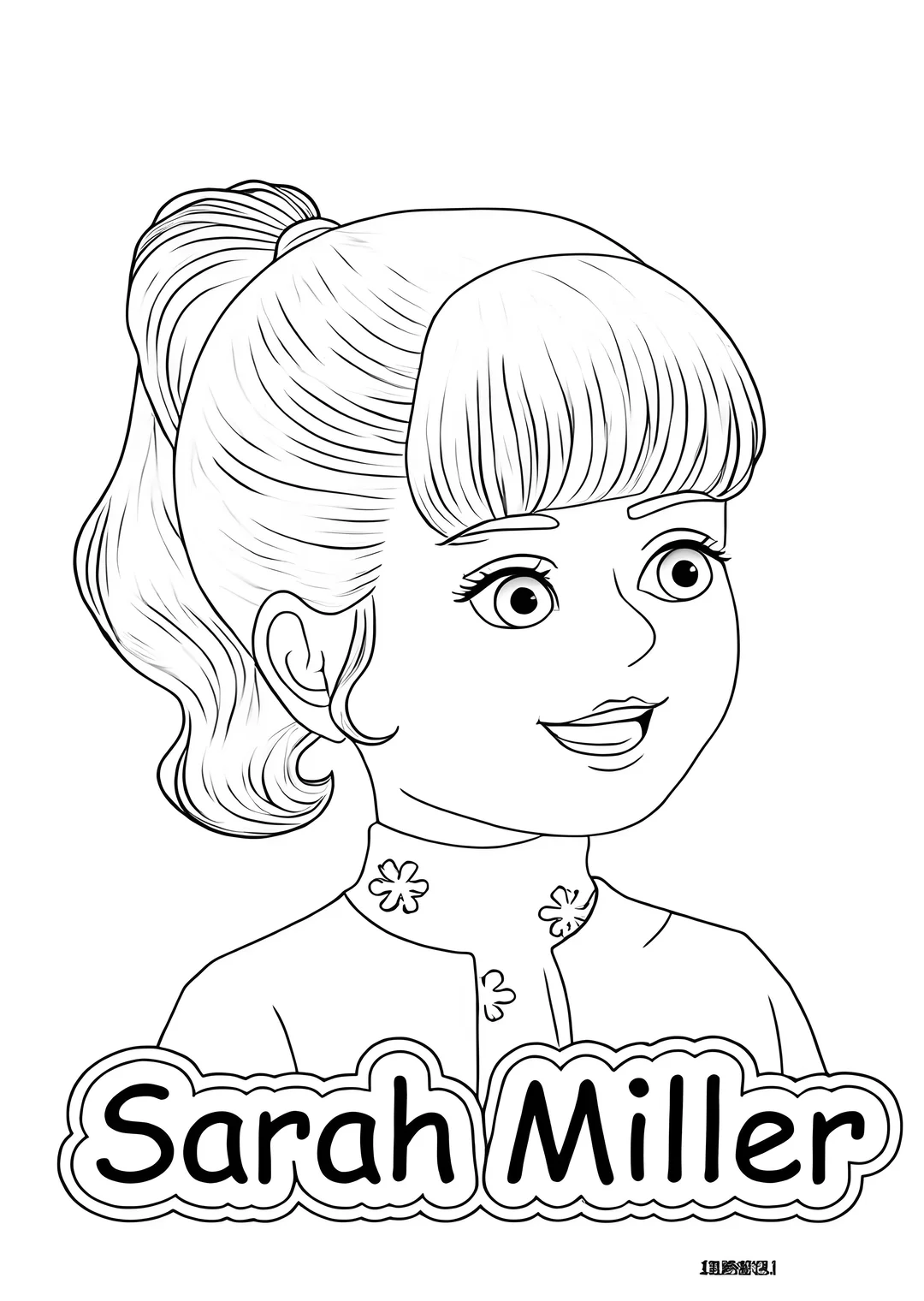 三年级上英语人物线稿 ，有需要的可以拿啦