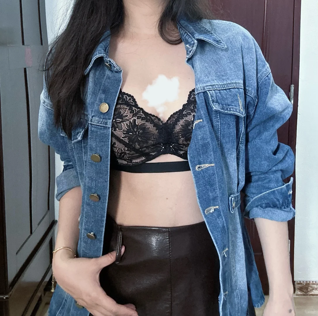 也就是耍了点小心机🖤 蕾丝bra 中式浪漫