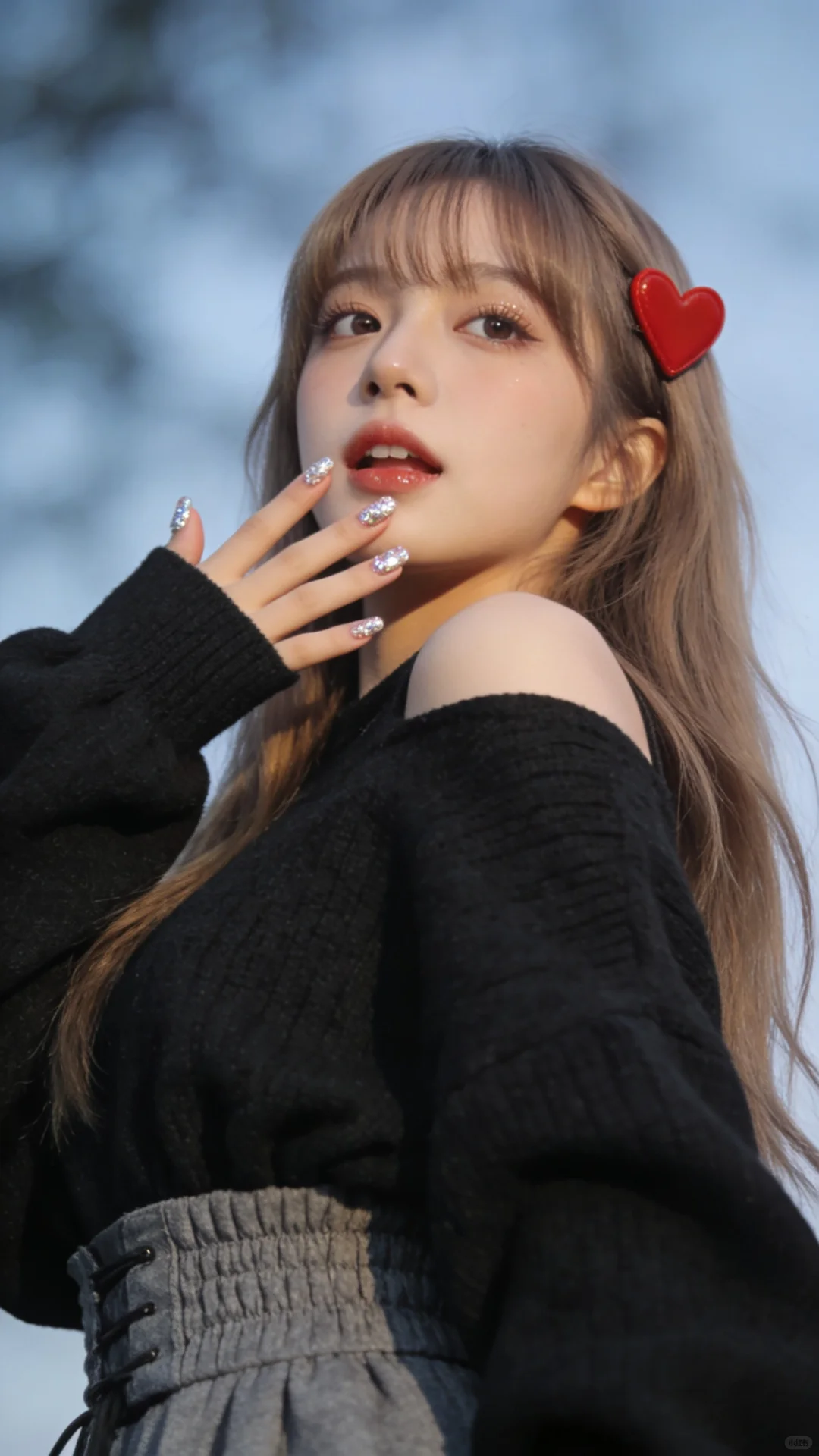 冷色调真的好美！韩系美少女