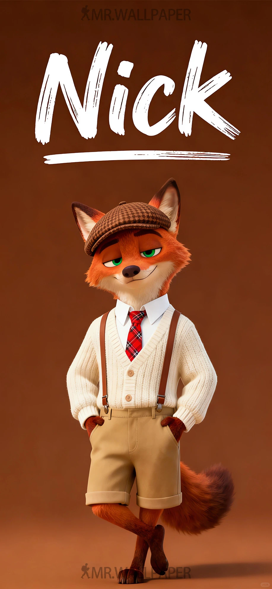 疯狂动物城丨🍫巧克力棕尼克Nick丨4K壁纸