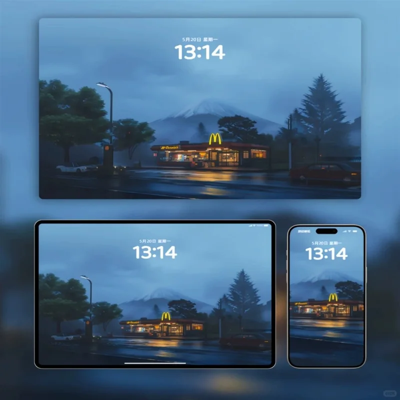 太爱了！小镇麦门4K插画壁纸