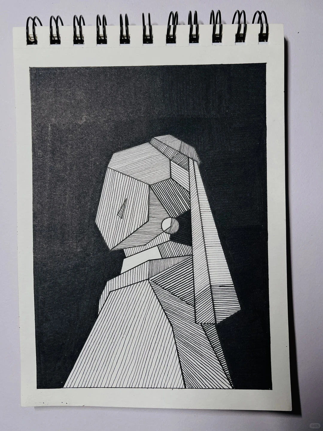 戴珍珠耳环的少女！👩🏻‍🦰控笔练习DAY ❽0🖊