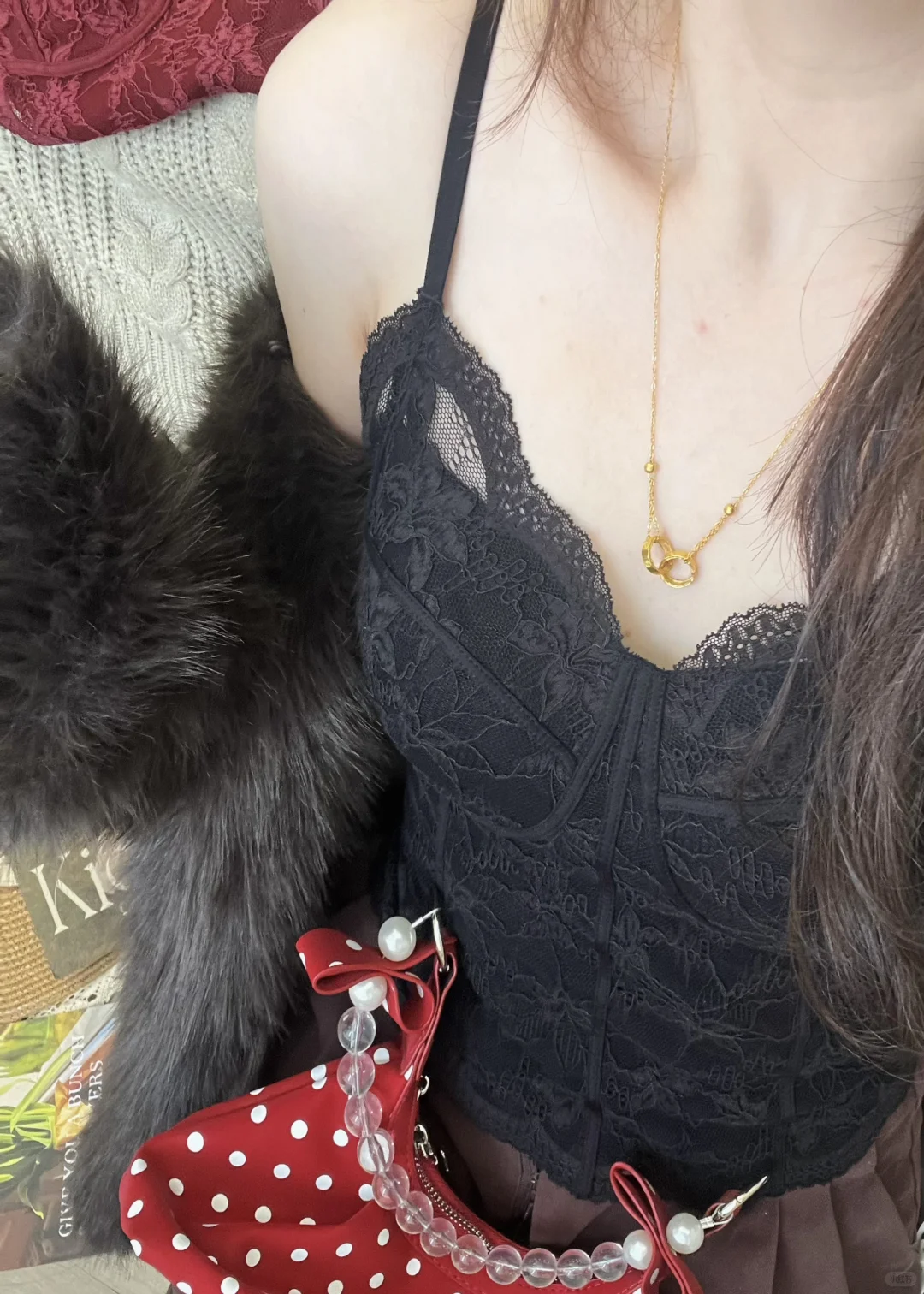 黑色蕾丝勾勒的小性感狠狠拿捏住了♠️
