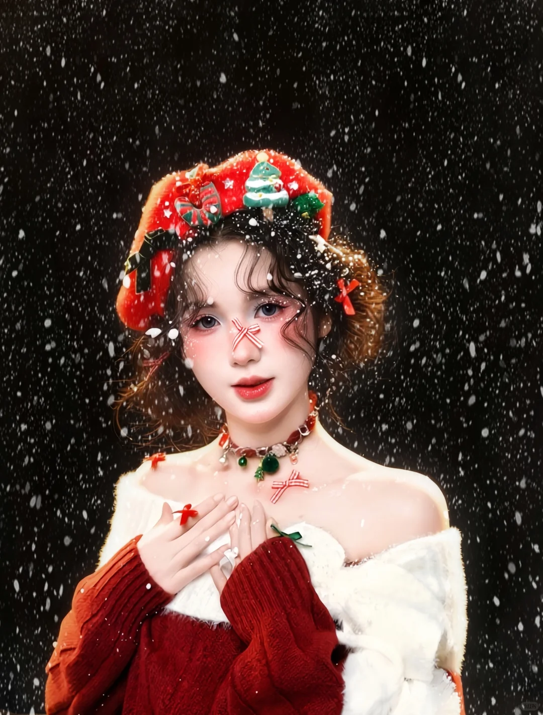 这么潦草…确定吗？！雪花精灵圣诞写真🎄