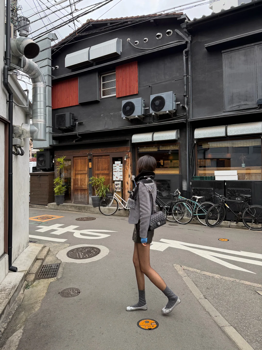 丝袜配芭蕾tabi很不错