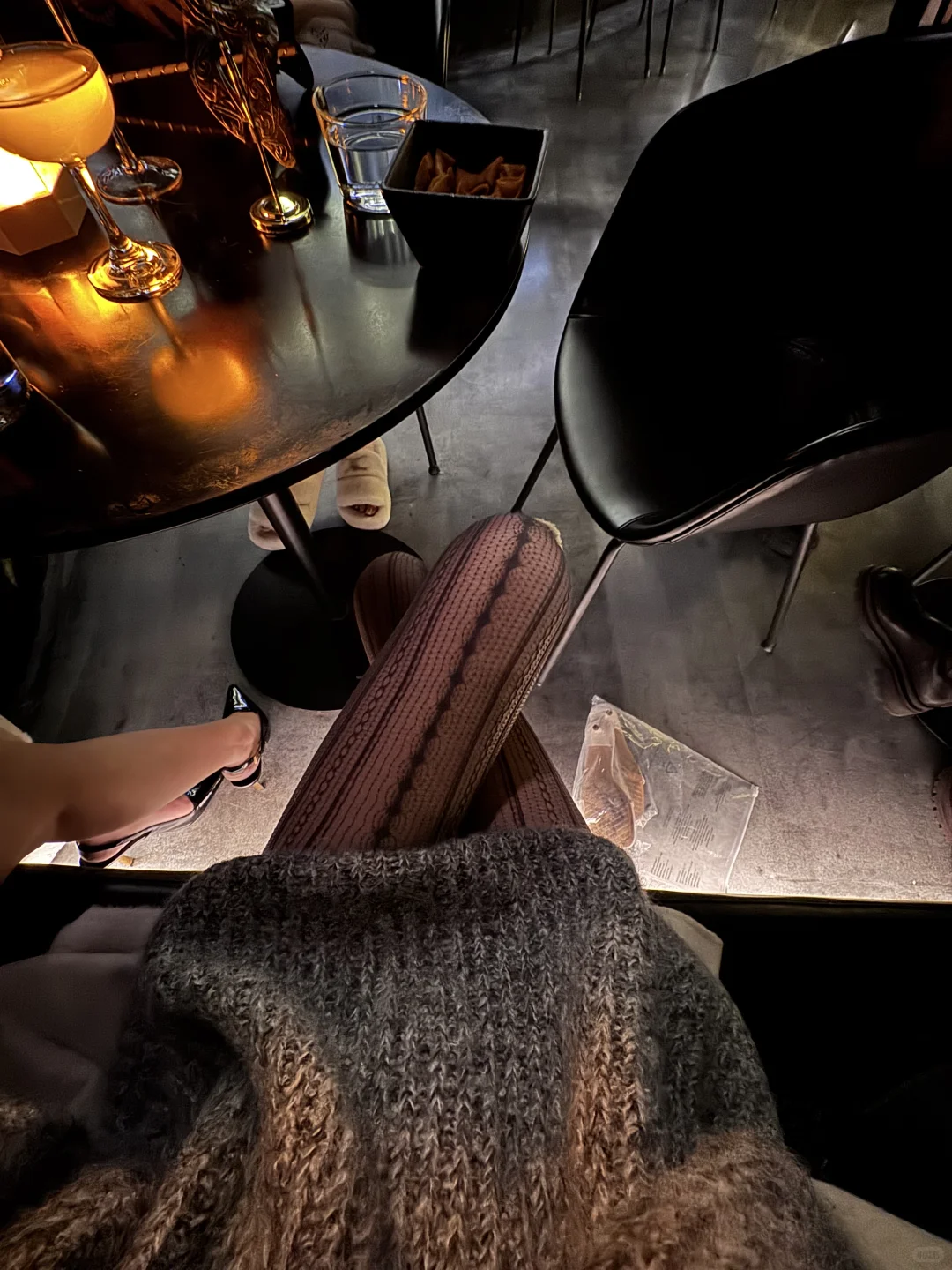 灰色复古丝袜今年的神！！！