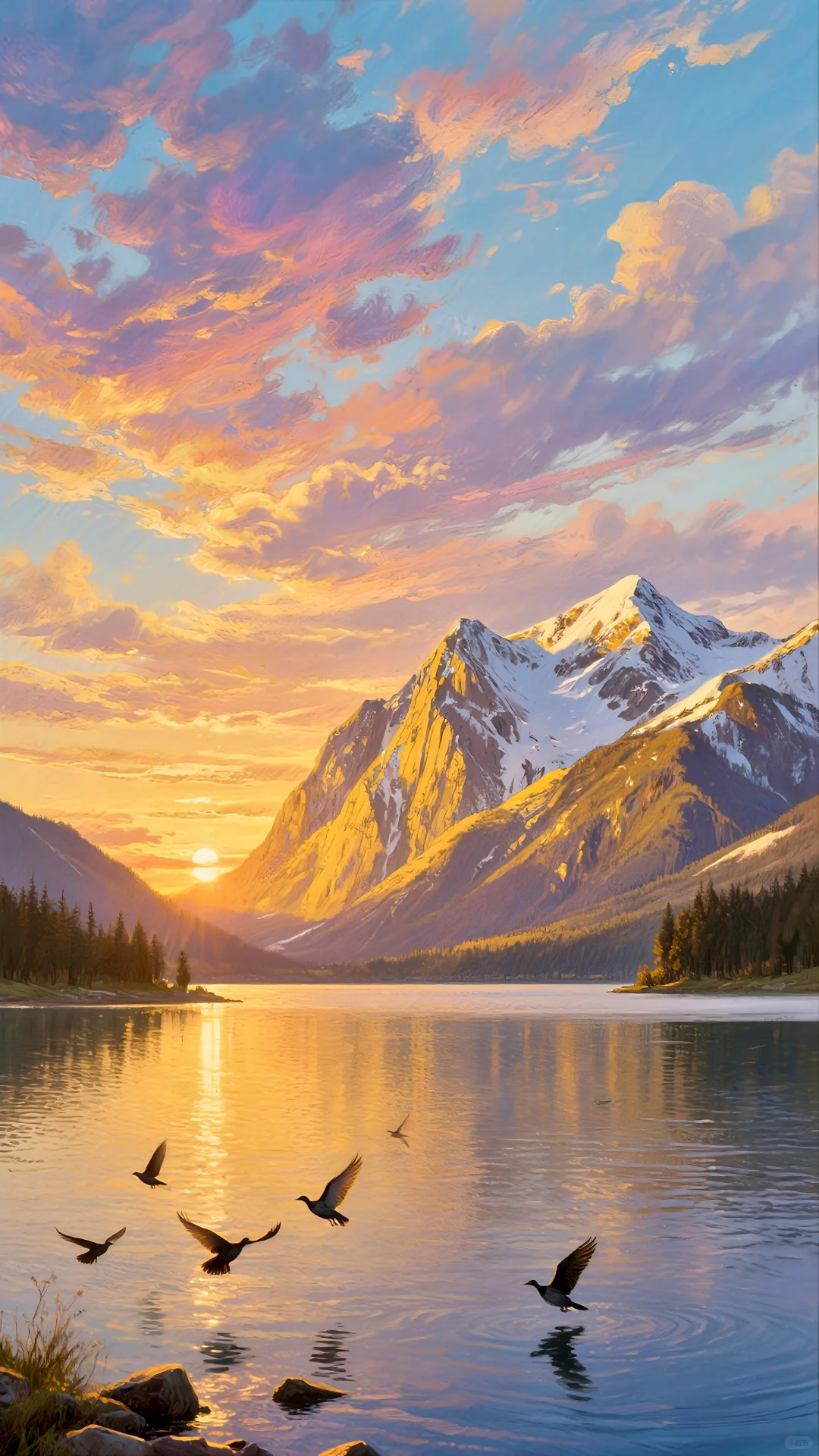 五行齐全能量壁纸🌲🌞⛰️🏔️💧