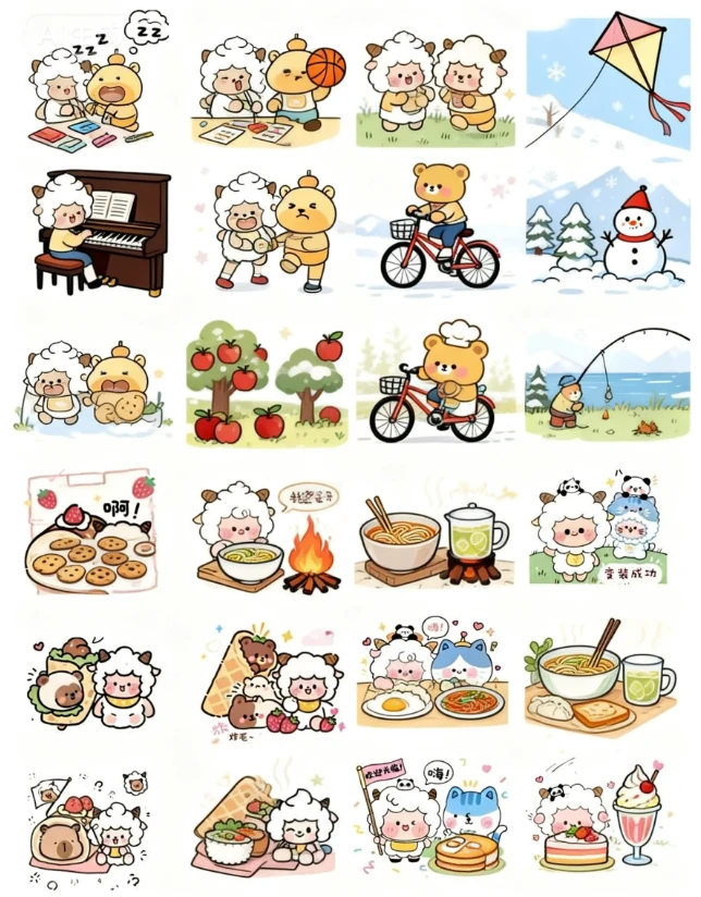 超可爱的懒羊羊表情包来啦！