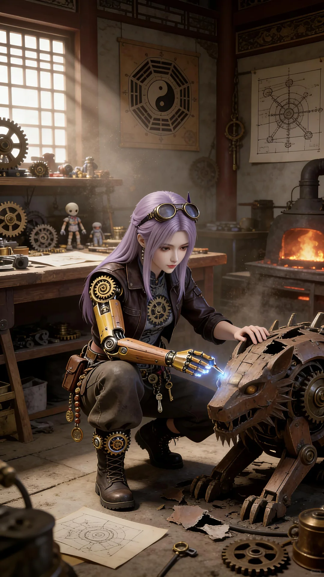 斗破苍穹古代机关国漫女神