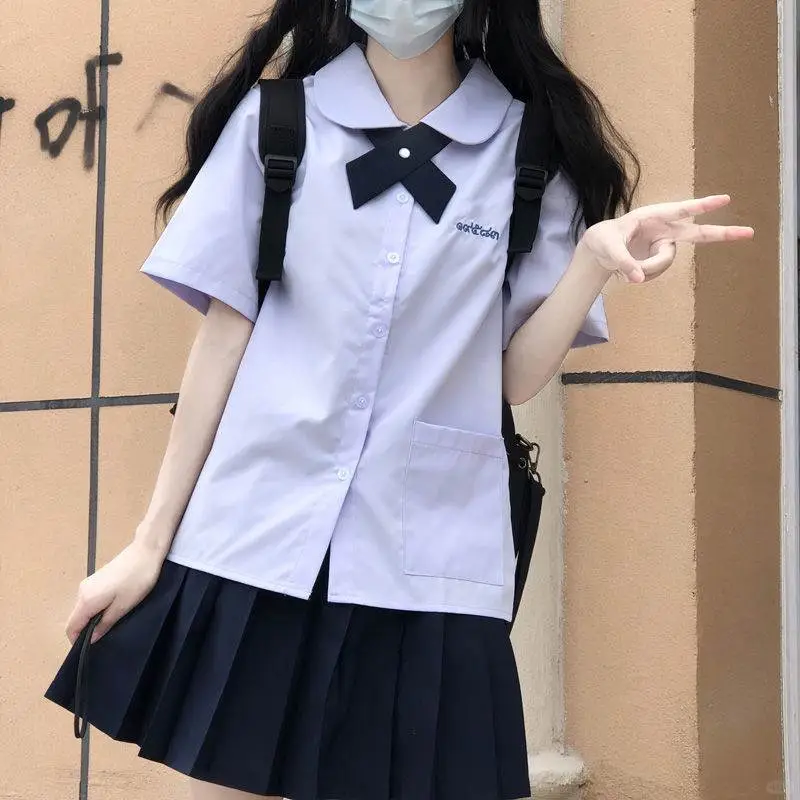 jk制服女学院风衬衫裙子泰国泰式校服学