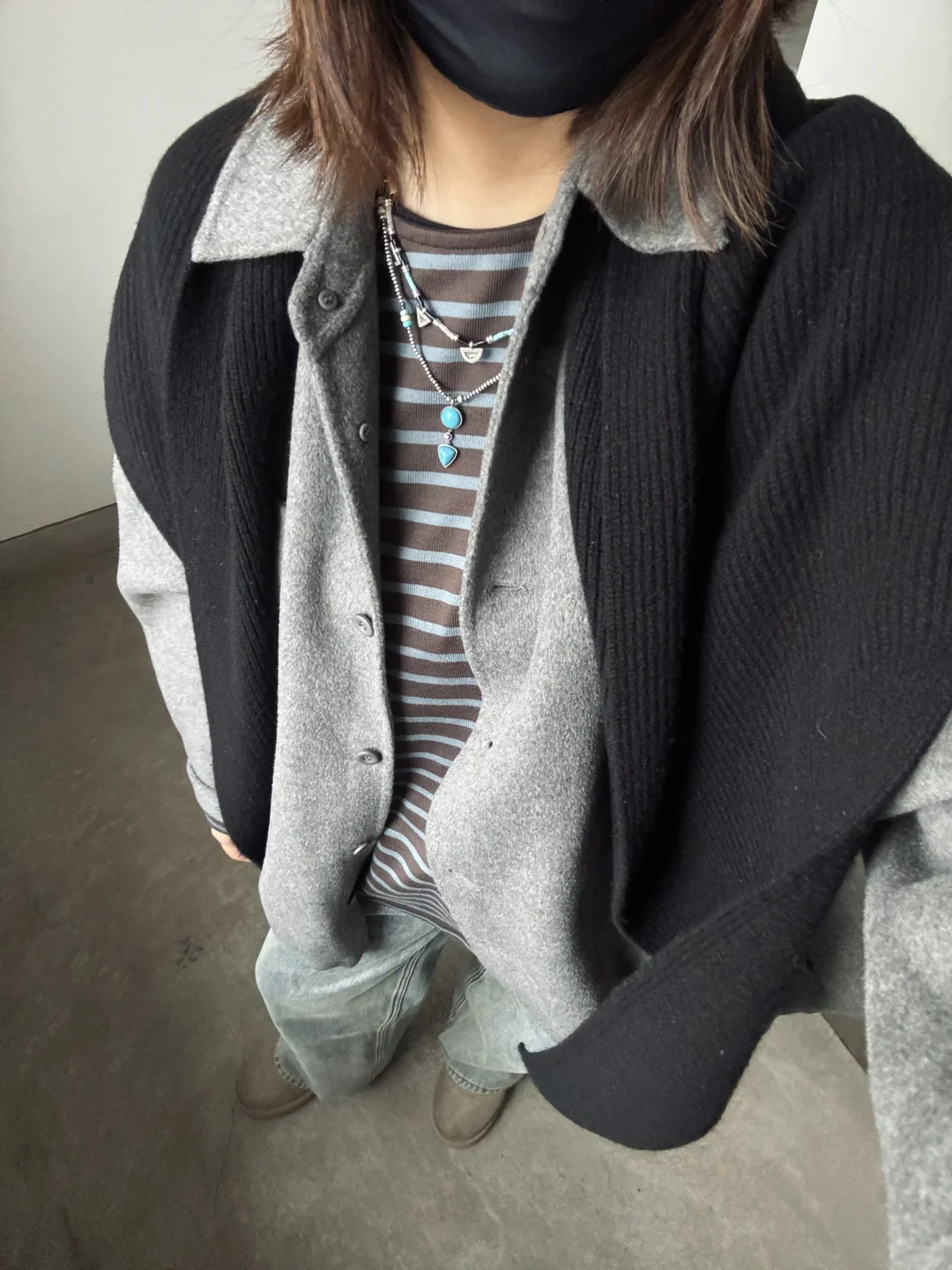 muji 海盐巧克力条纹T出女款了