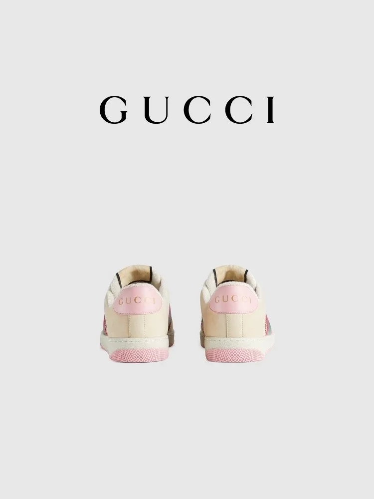 GUCCI古驰女士GG水晶运动鞋休闲鞋
