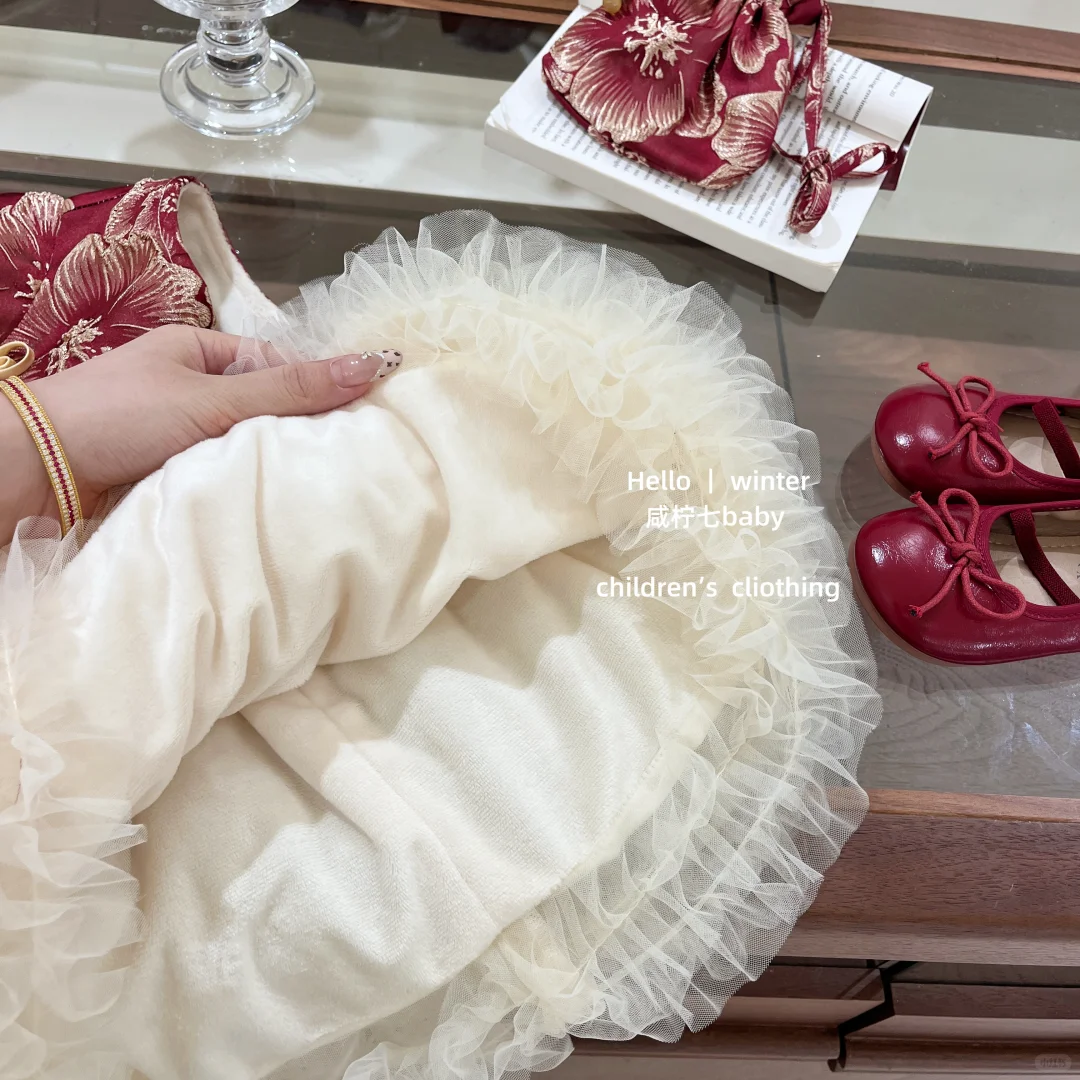 🧧【高定重工款】女儿新年国风公主裙穿搭