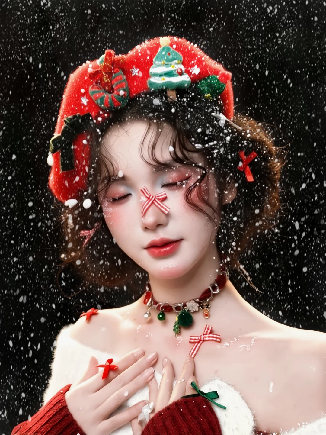 这么潦草…确定吗？！雪花精灵圣诞写真🎄