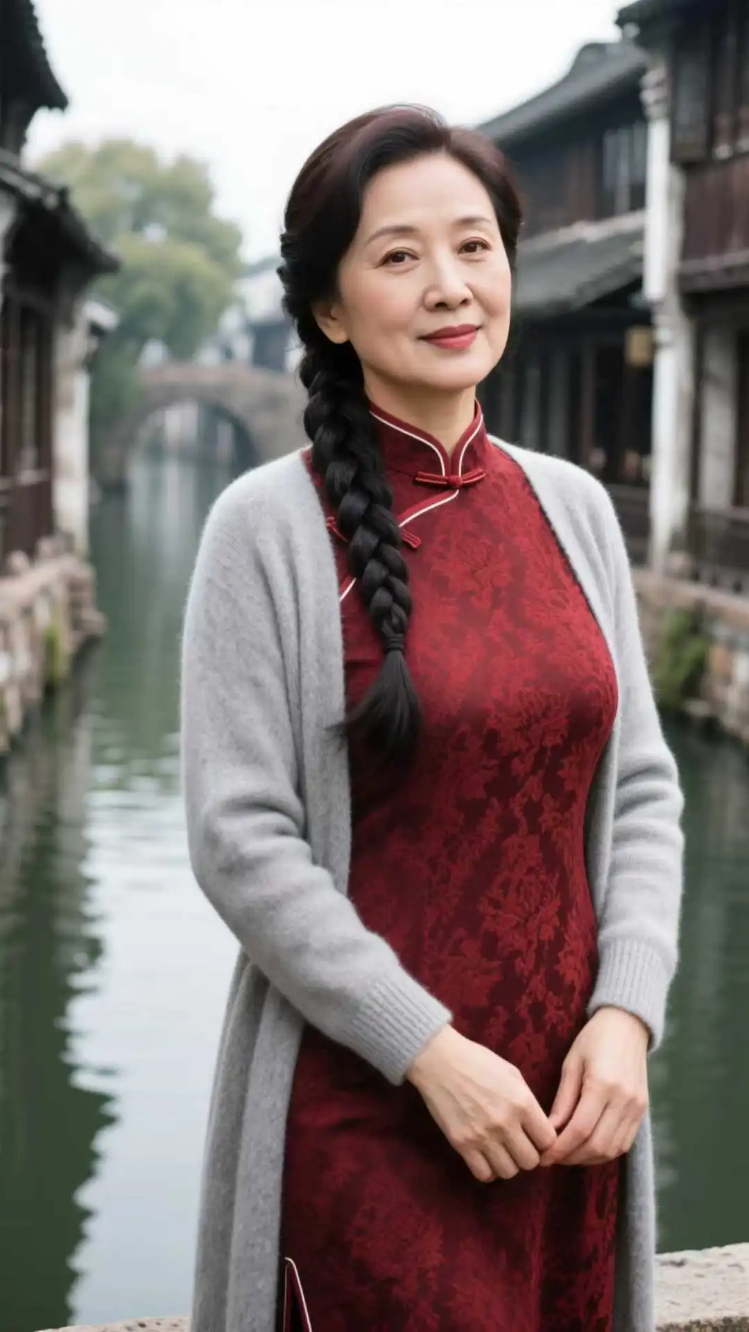 成熟韵味穿搭，48岁的阿姨如诗如画