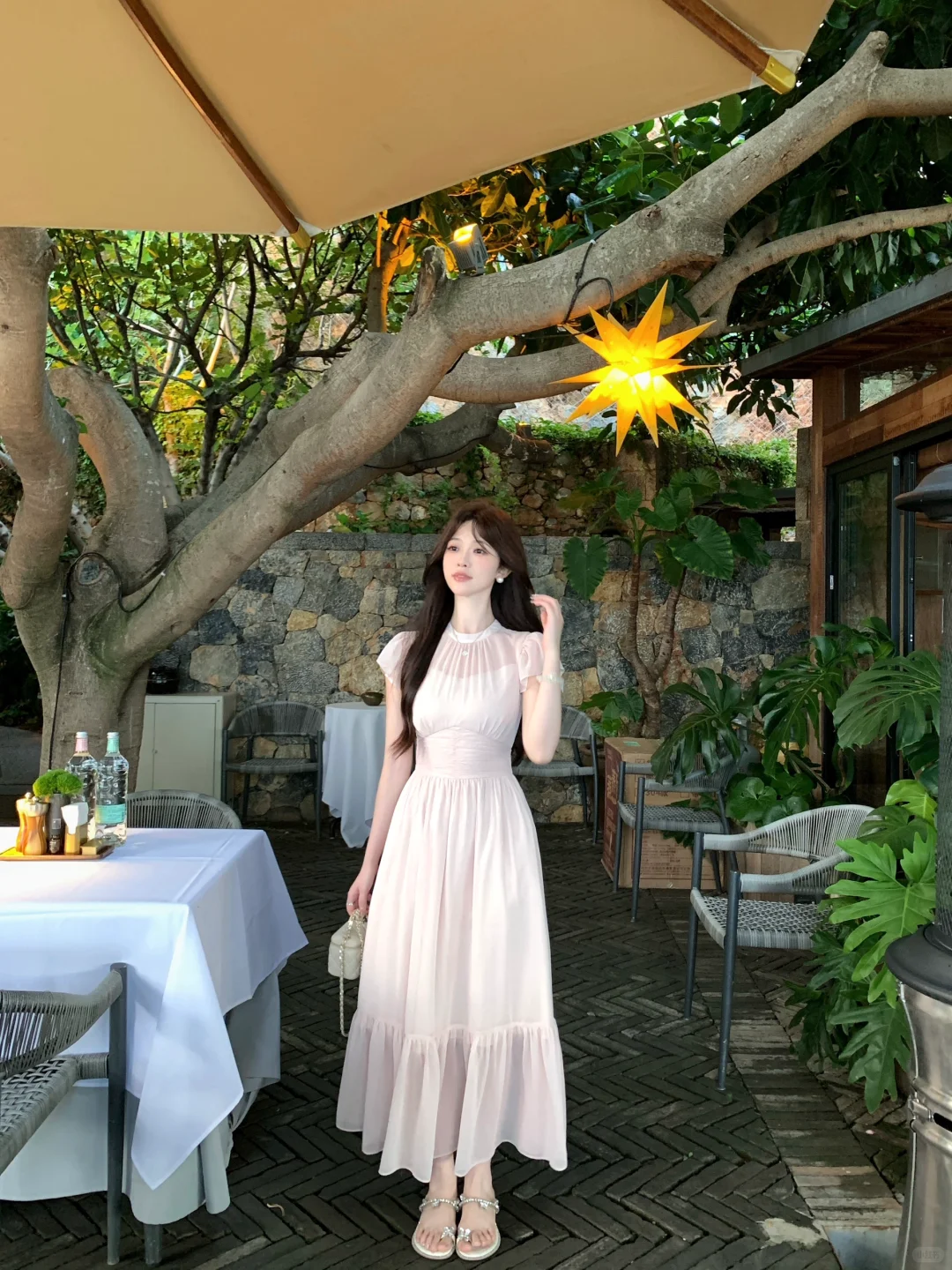 🌸淡粉色长裙｜把温柔和仙气焊在身上