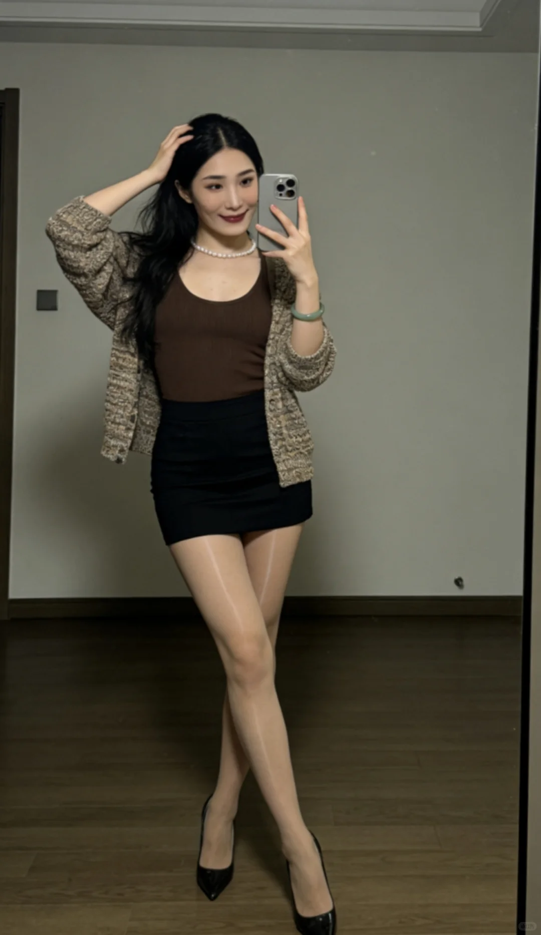 油光加珠光丝袜来一波