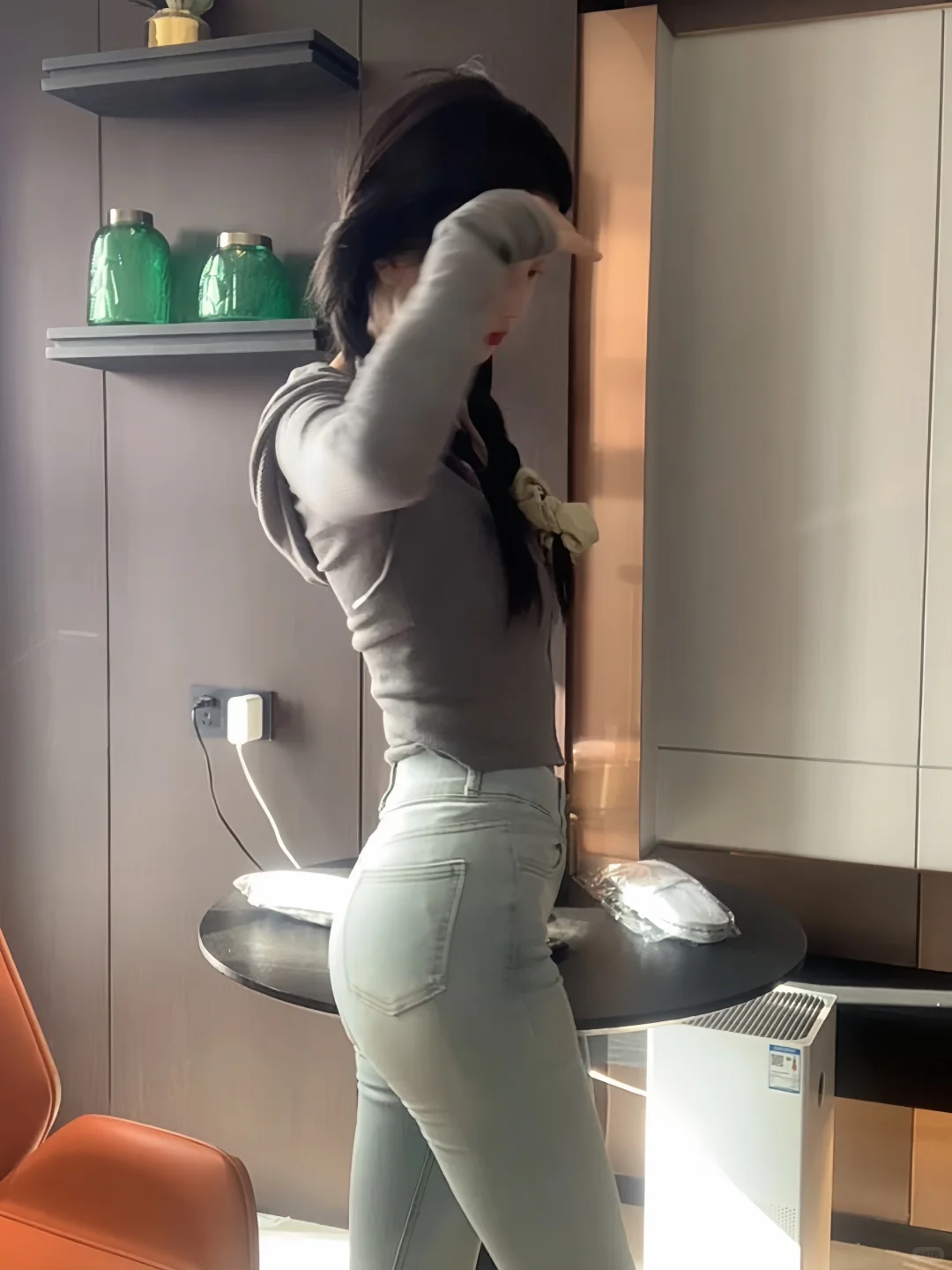 雨天编了辫子，和天气一样懒懒的🌧️