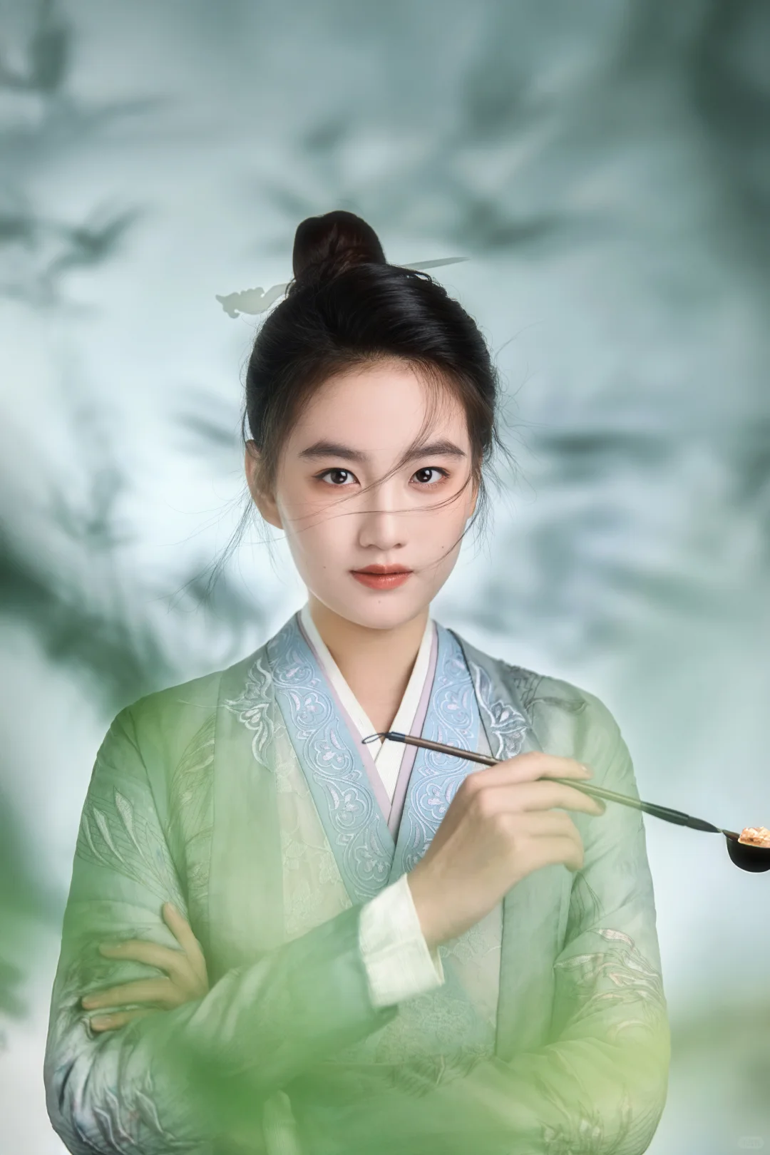 竹影里的侠气与书卷🎋能文能武侠女风范🍃