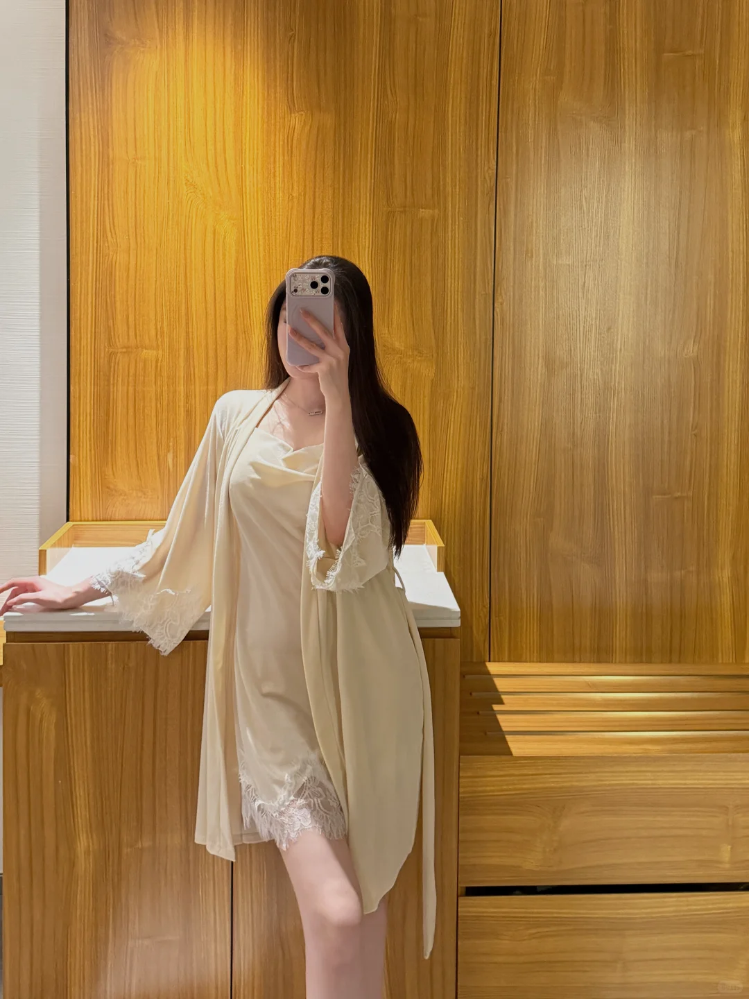 终于找到温柔又不失性感的秋冬睡裙啦‼️