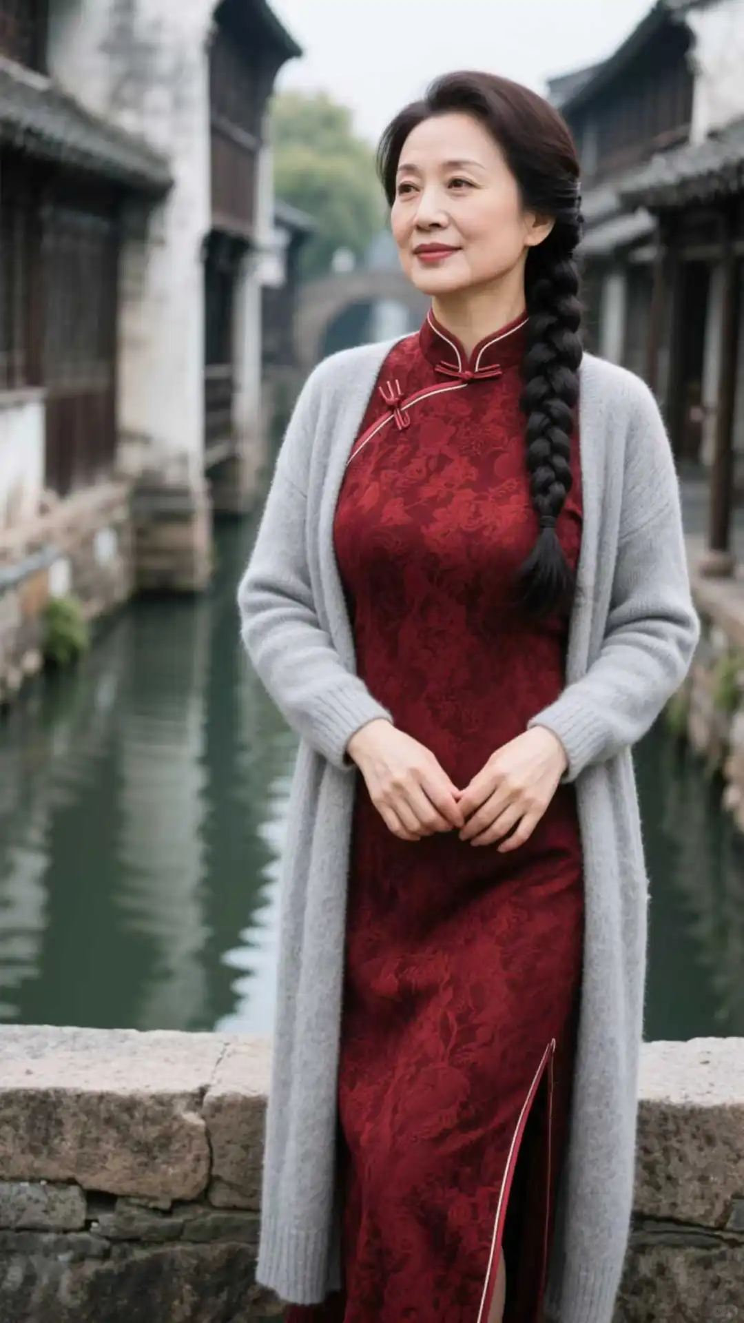 成熟韵味穿搭，48岁的阿姨如诗如画