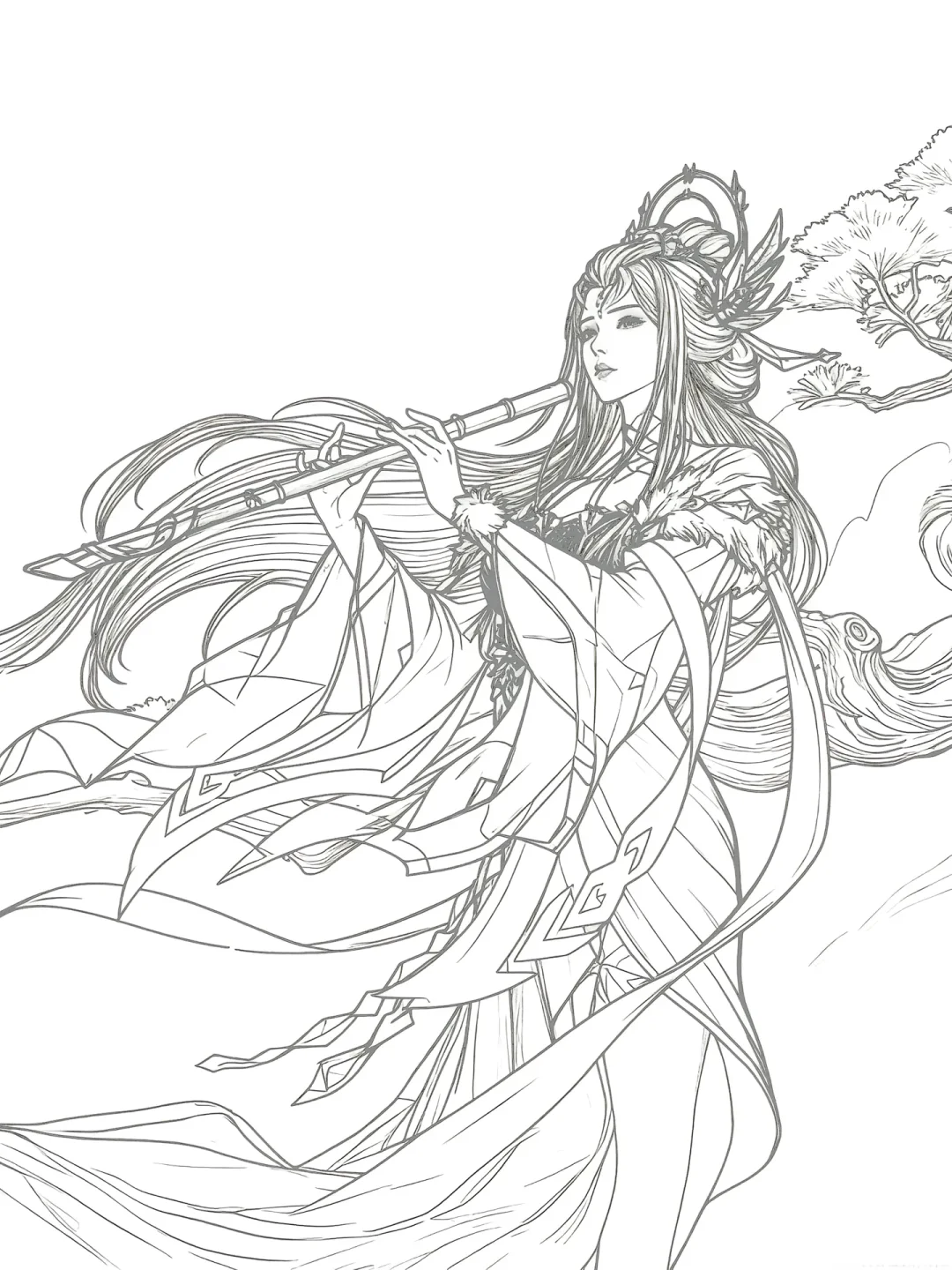 线条画难度升级，王者荣耀人物来咯！