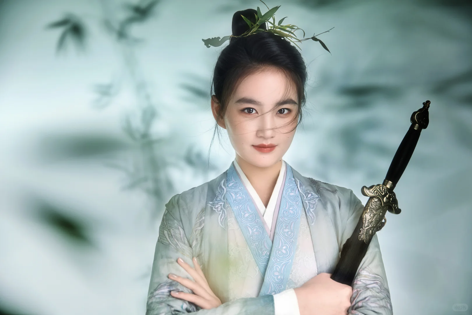 竹影里的侠气与书卷🎋能文能武侠女风范🍃