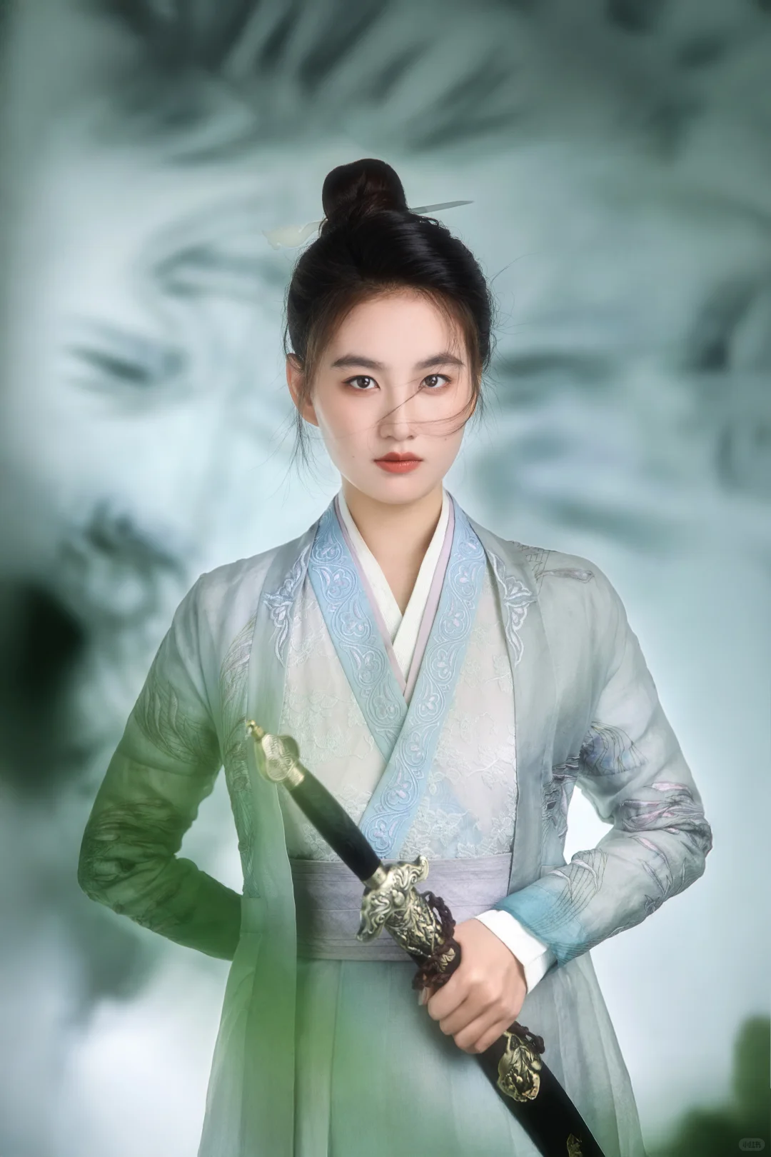 竹影里的侠气与书卷🎋能文能武侠女风范🍃