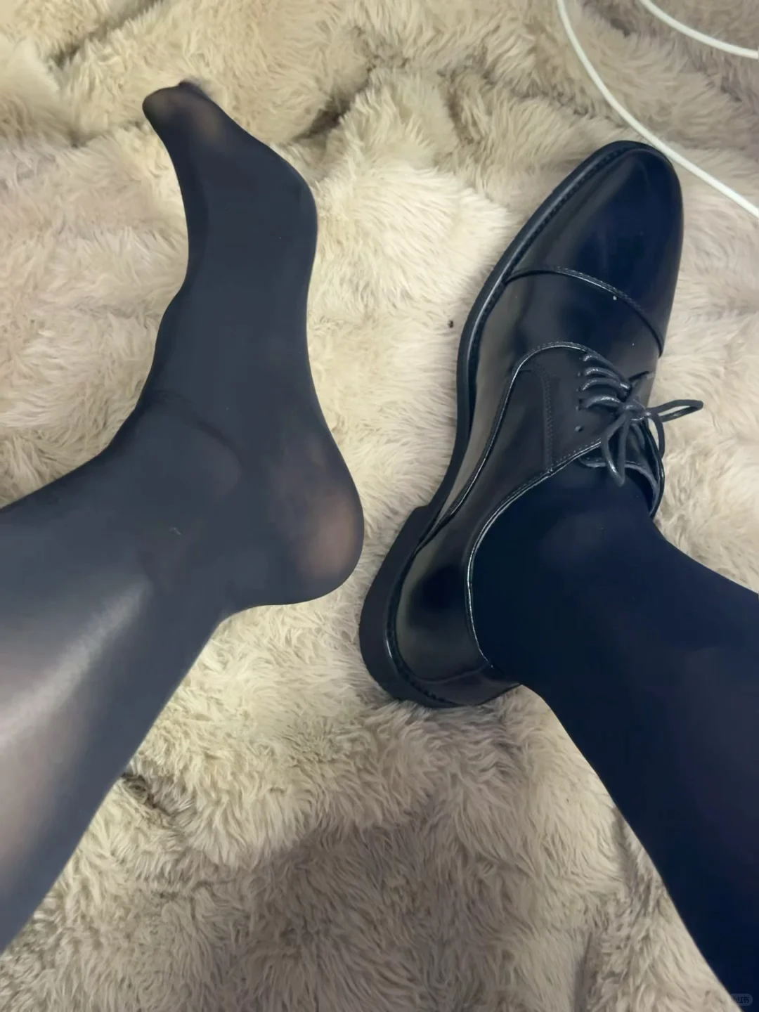 皮鞋丝袜好舒服