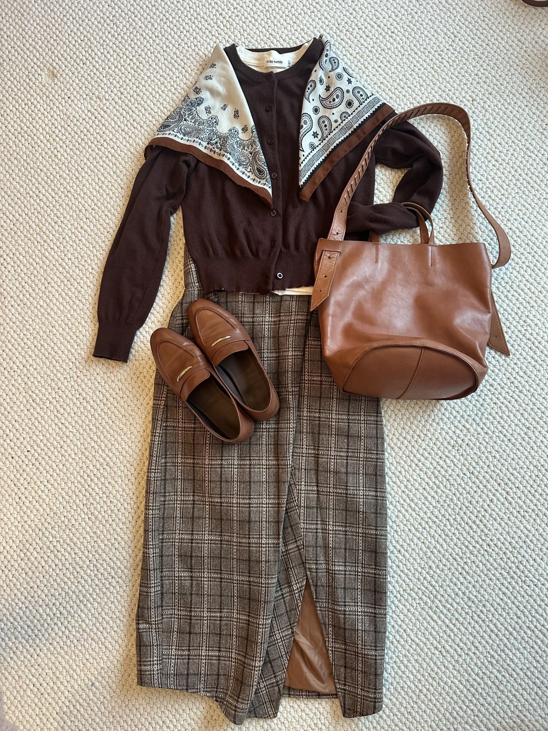 初秋复古半裙通勤