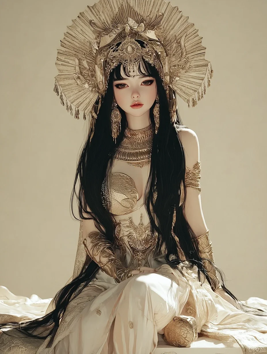 尼罗河畔的少女