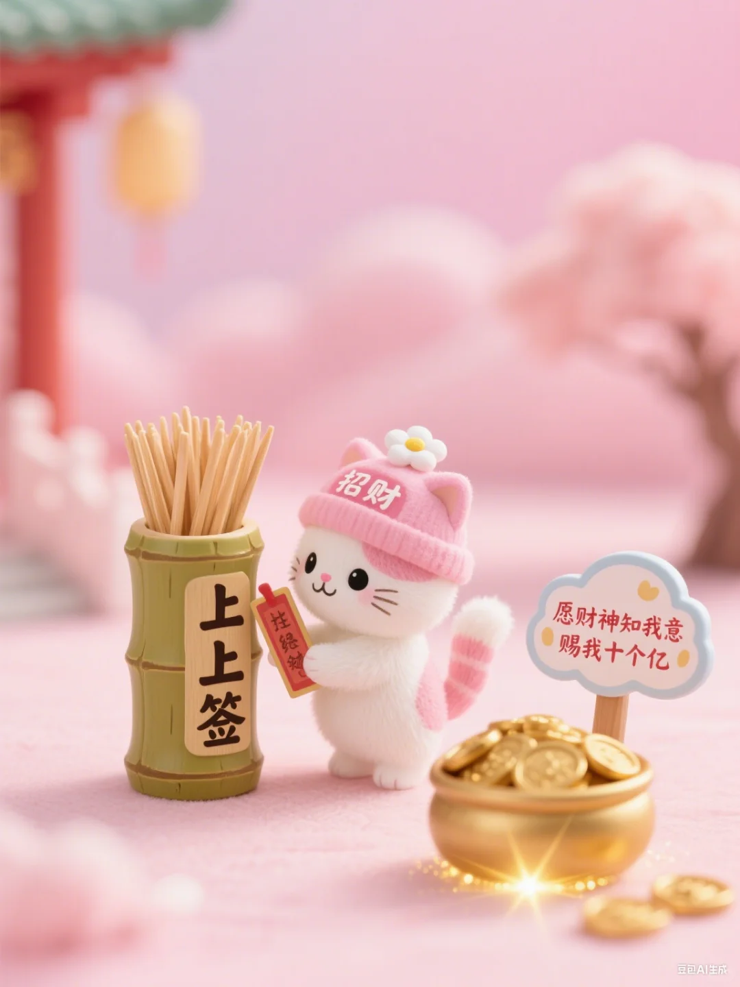 我是一只可爱又治愈的招财猫❤️