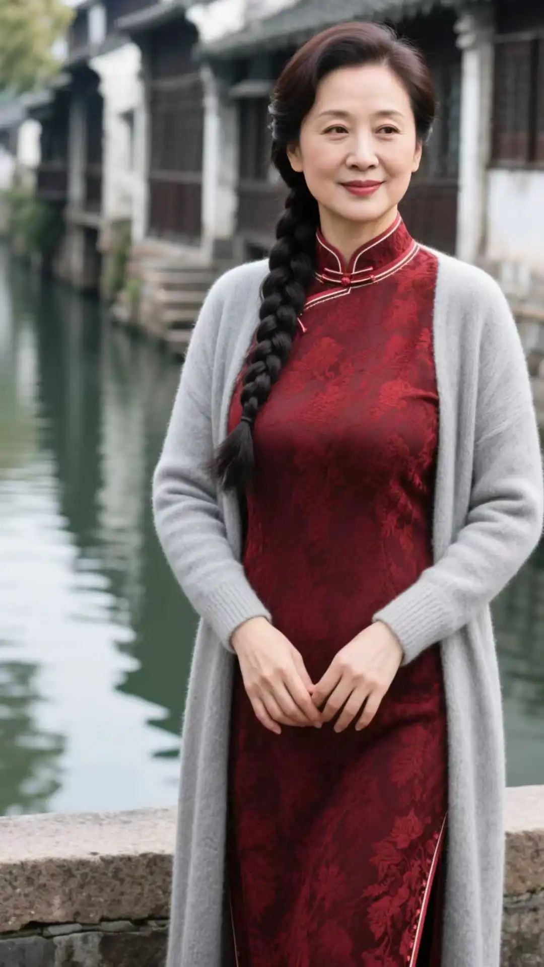 成熟韵味穿搭，48岁的阿姨如诗如画