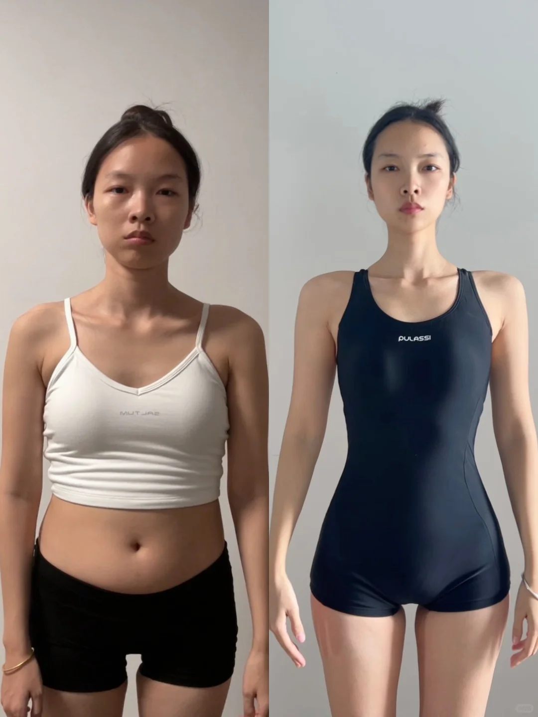 都去游泳，真的巨瘦背！！