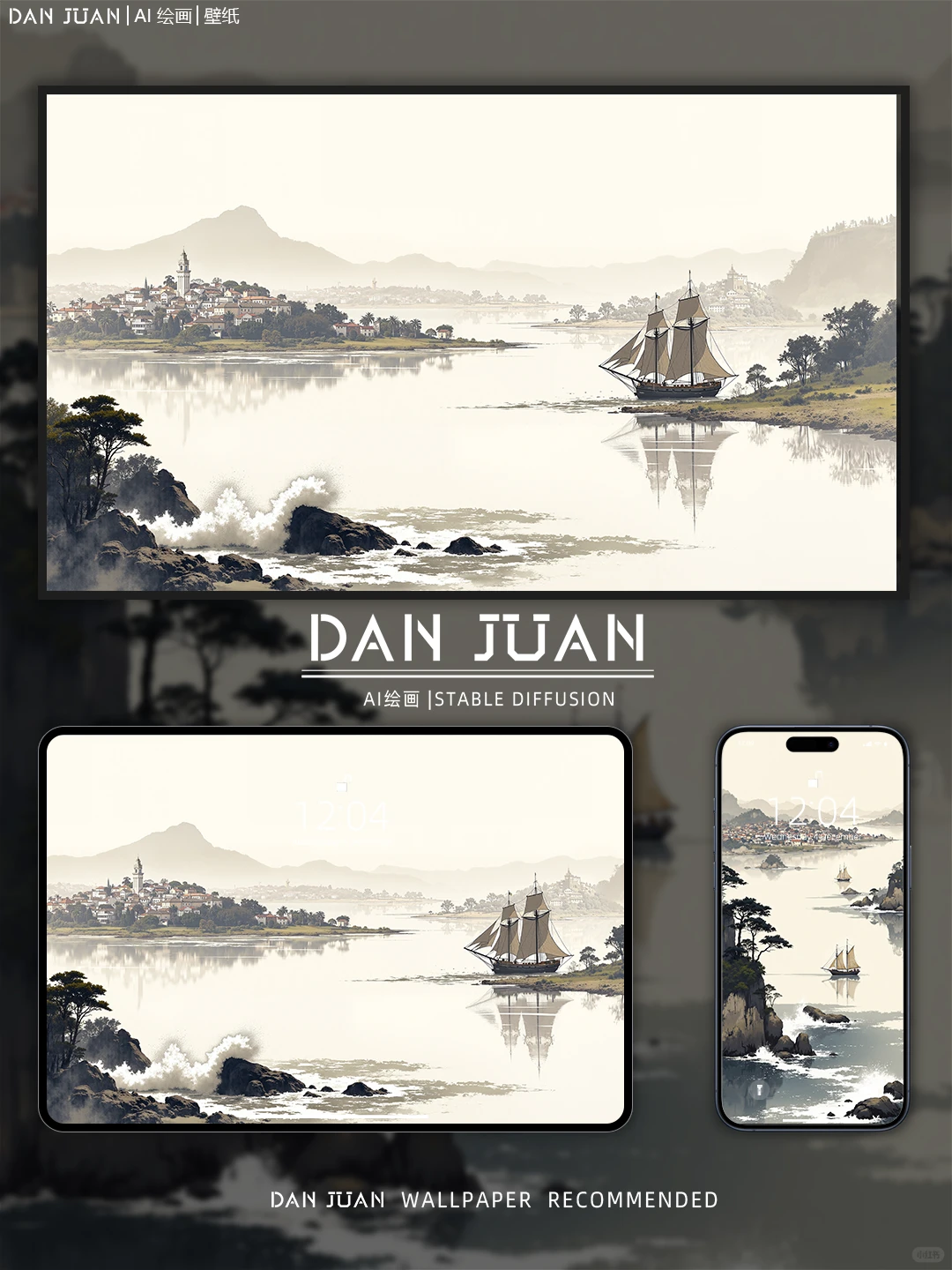 水墨江南｜蛋卷壁纸264