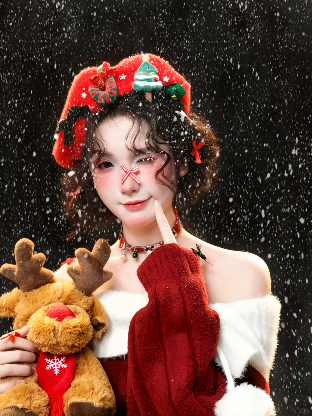 这么潦草…确定吗？！雪花精灵圣诞写真🎄
